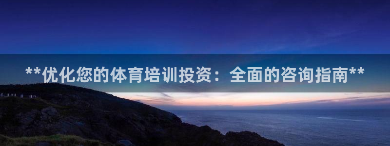耀世微光下载：**优化您的体育培训投资：全面的咨询指