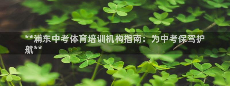 耀世娱乐登陆官网：**浦东中考体育培训机构指南：为中考保驾护